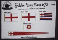 Golden Hind - set of flags