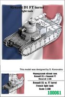 Renault D1 w. FT turret French light tank - Image 1