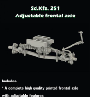 Sd.Kfz.251 Adjustable frontal axle for AFV Club/ Dragon kits